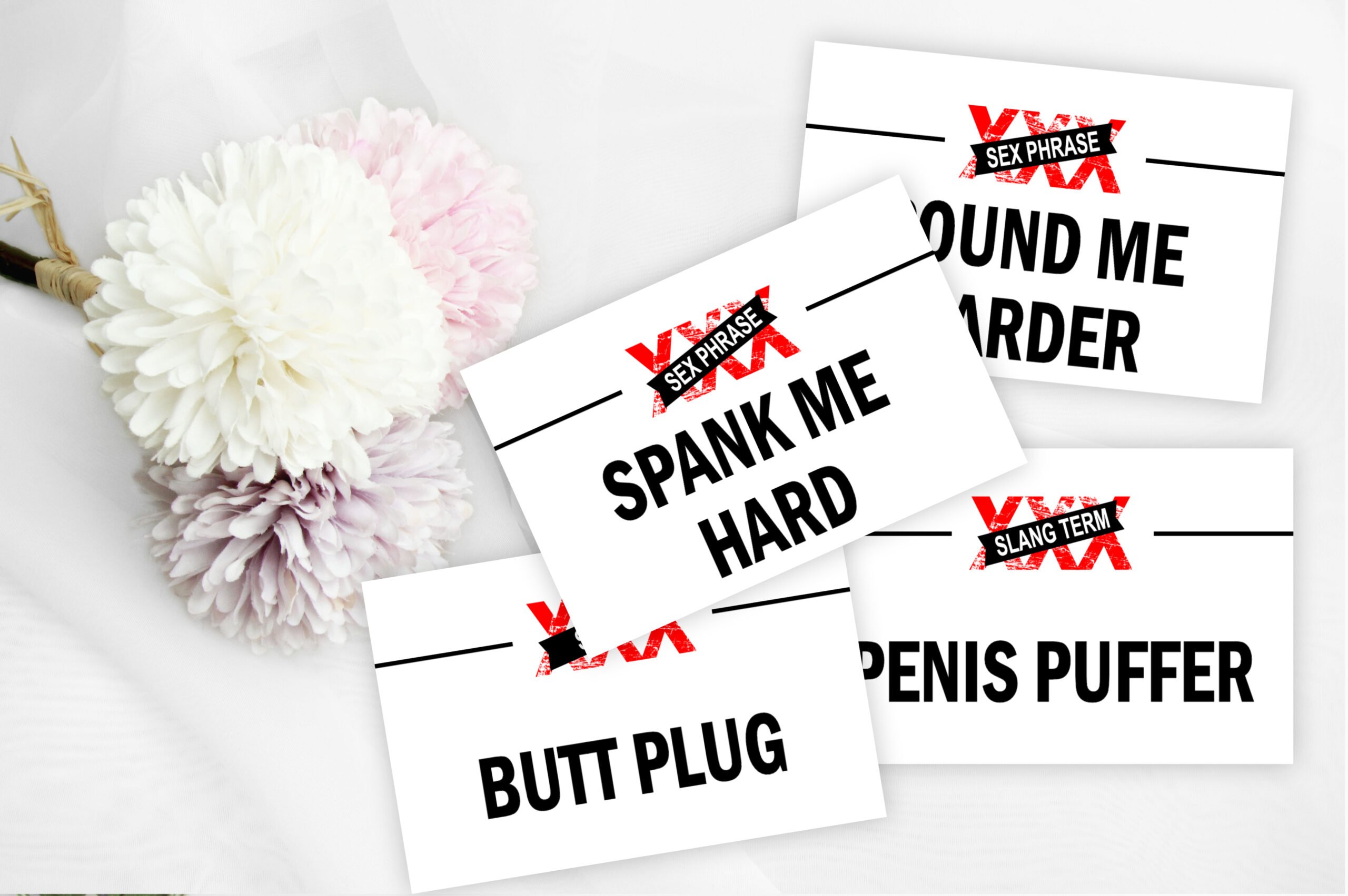 Bridal Shower Games Dirty Adult Naughty Charades Bachelorette Bridal Hen Party Game Cards Adult Naughty Charades Game Cards