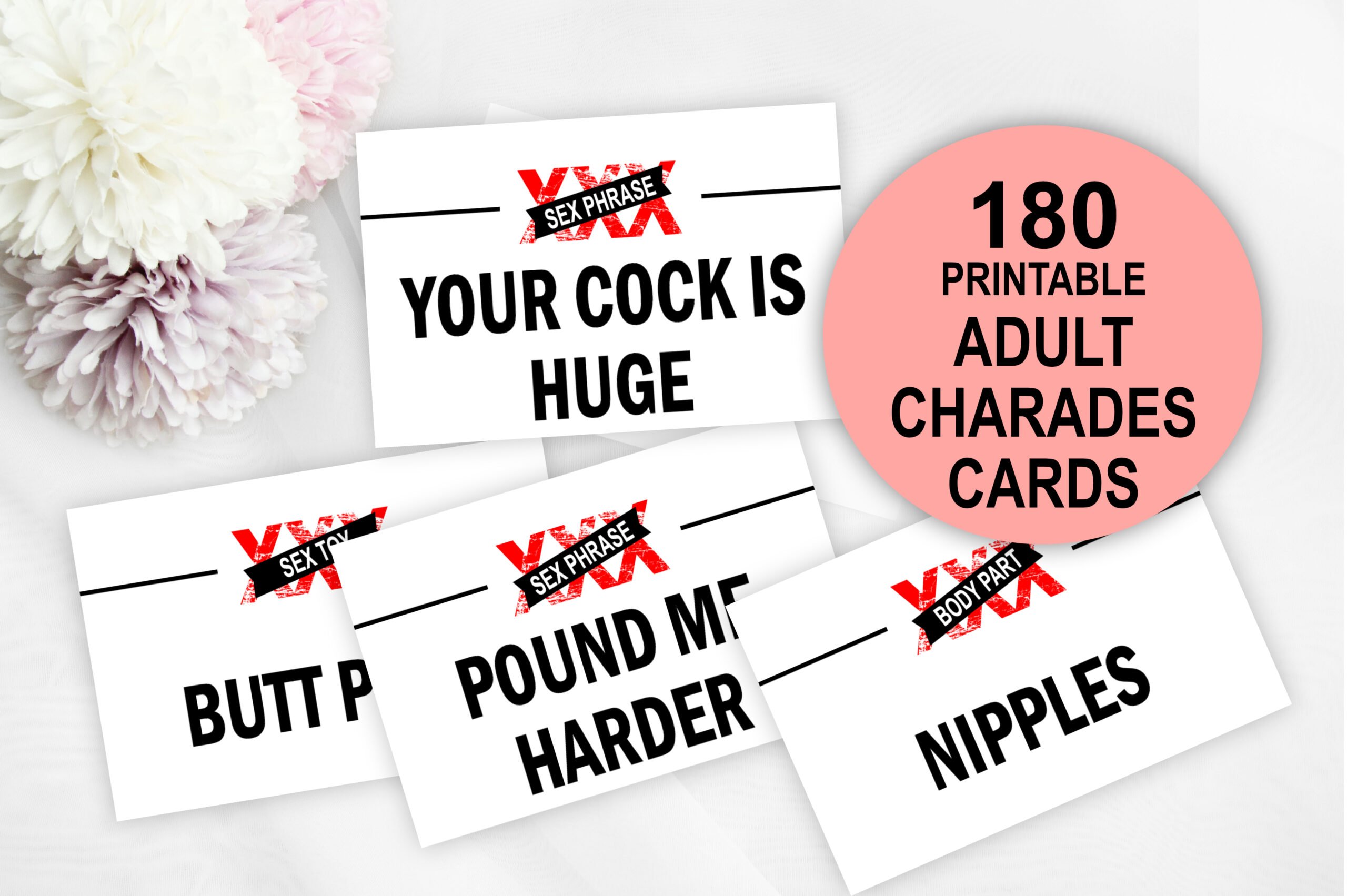 Bridal Shower Games Dirty Adult Naughty Charades Bachelorette Bridal Hen Party Game Cards Adult Naughty Charades Game Cards