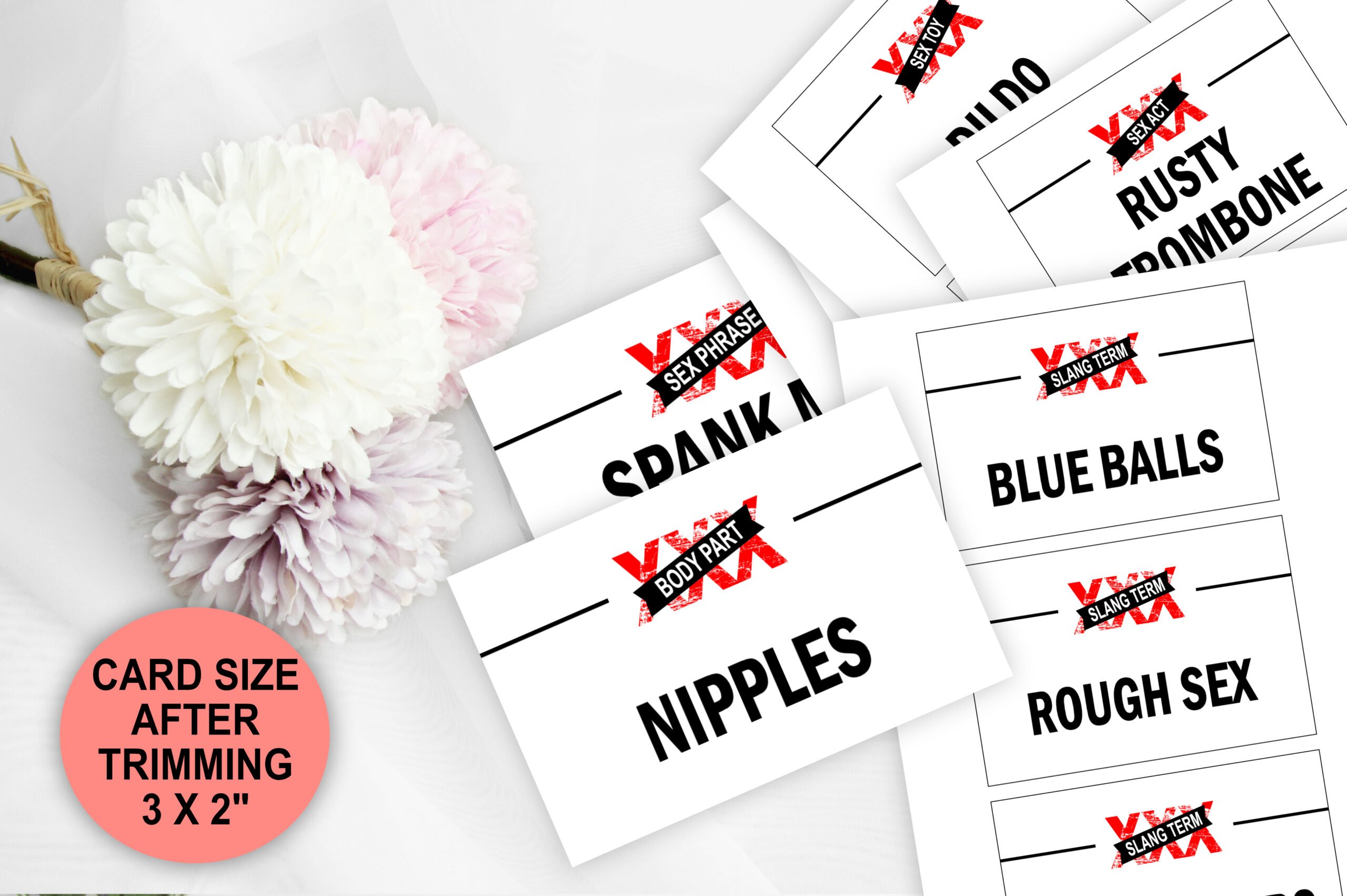 Bridal Shower Games Dirty Adult Naughty Charades Bachelorette Bridal Hen Party Game Cards Adult Naughty Charades Game Cards