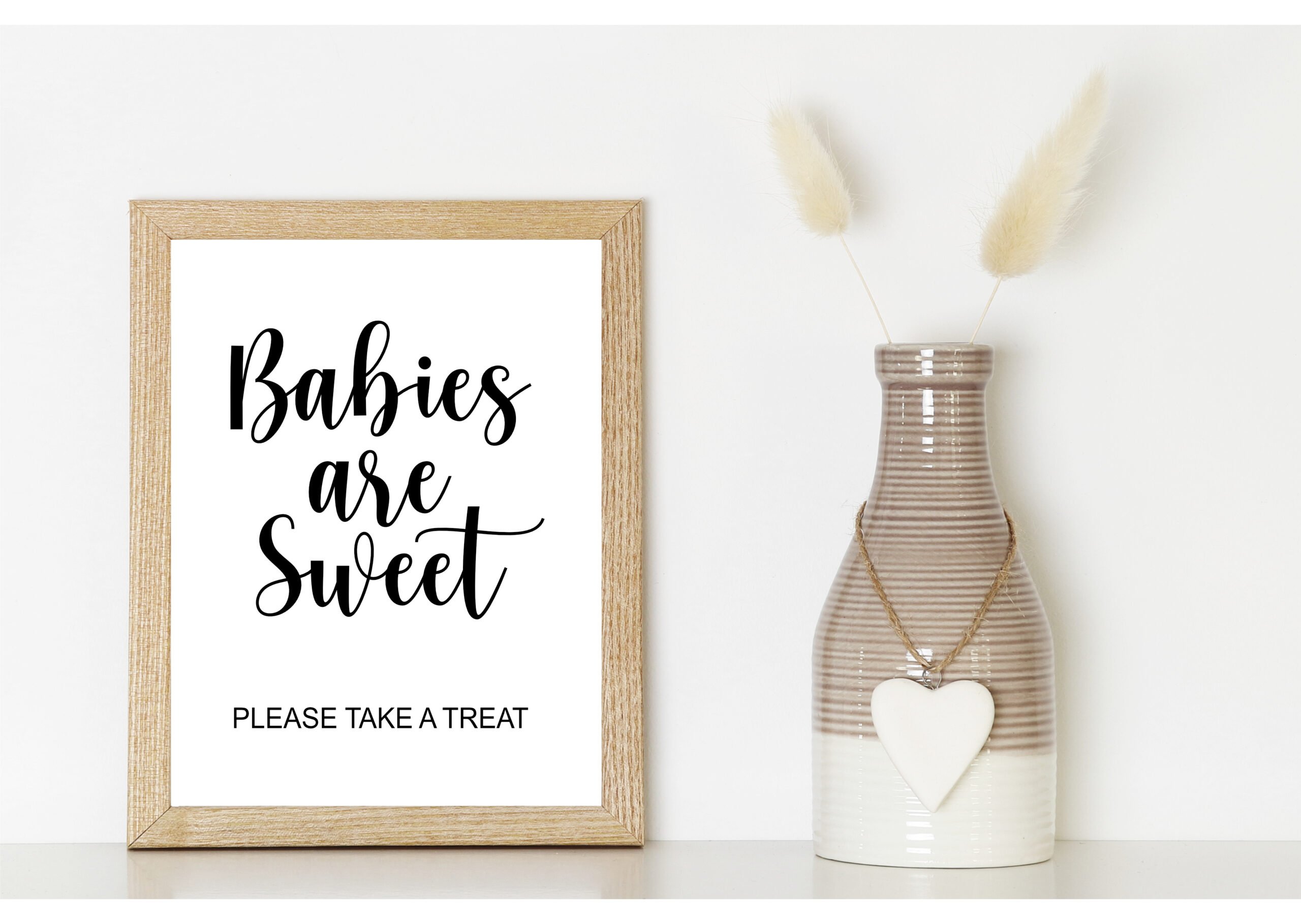 DECOR | SIGNS PLAIN WHITE SIGNS BABY SHOWER 9-1 BUNDLE Baby Shower