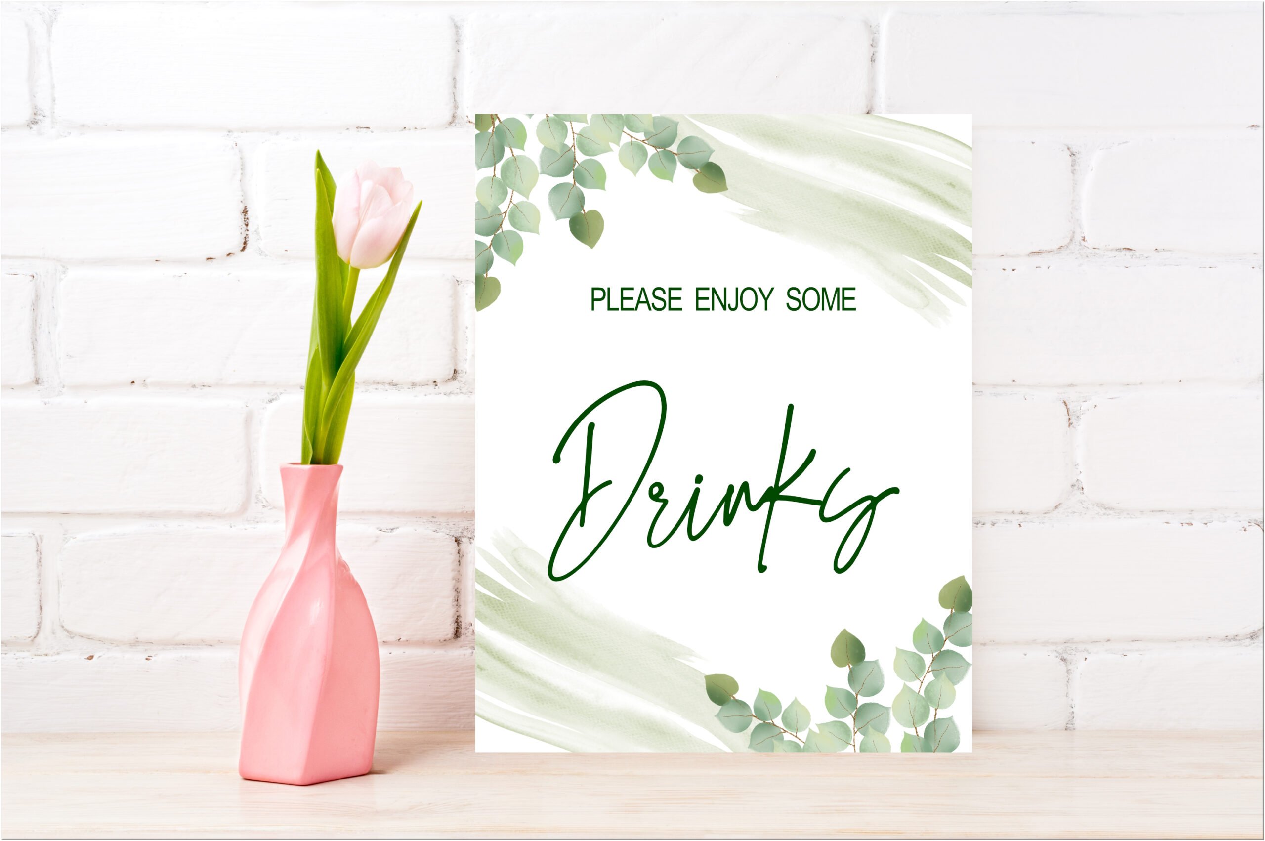 DECOR | SIGNS Greenery Bridal Shower Signs 8-1 Bundle Botanical