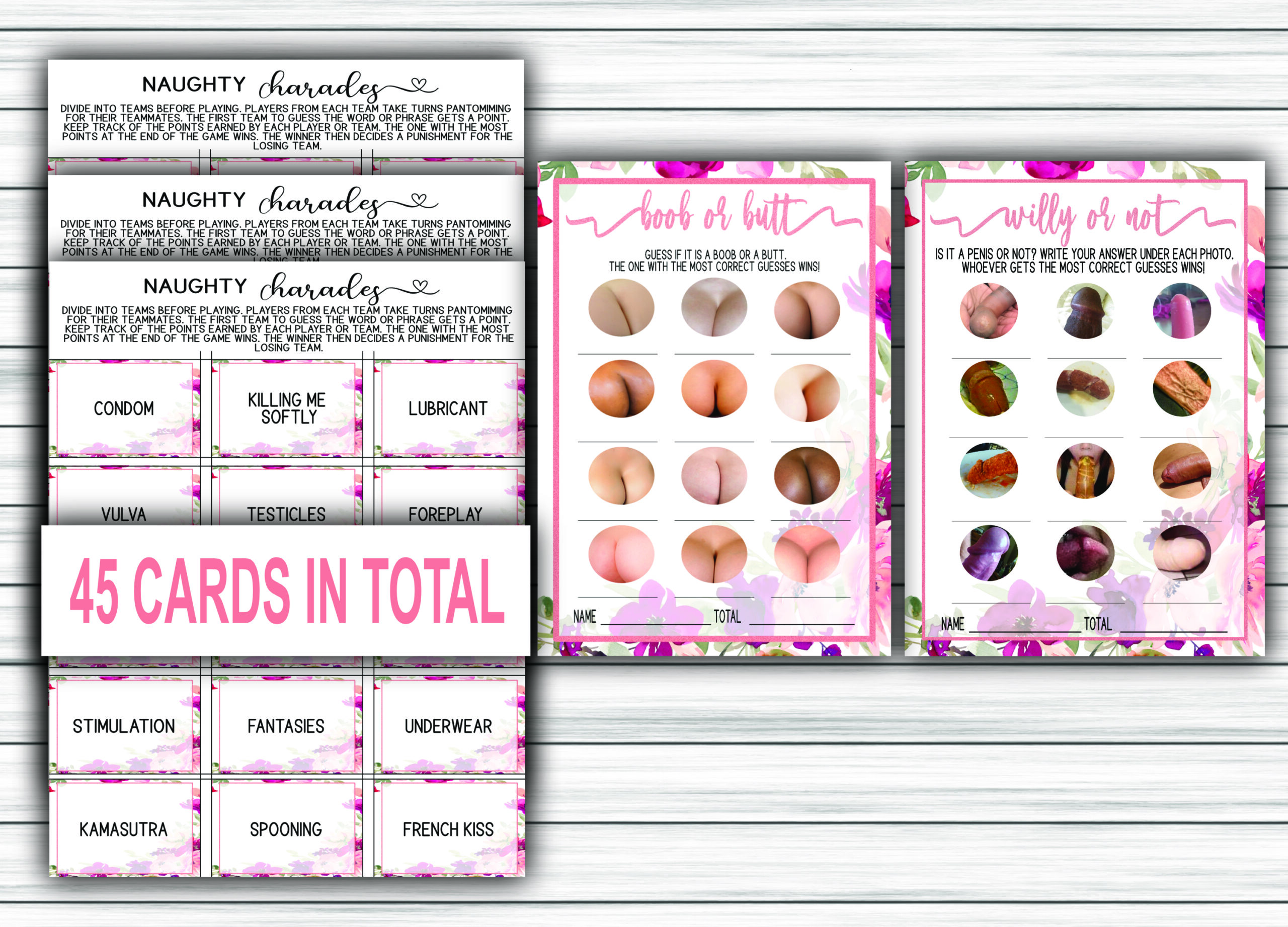 Bridal Shower Games Adult Dirty Party Games Bundle Bachelorette Party Games Pack