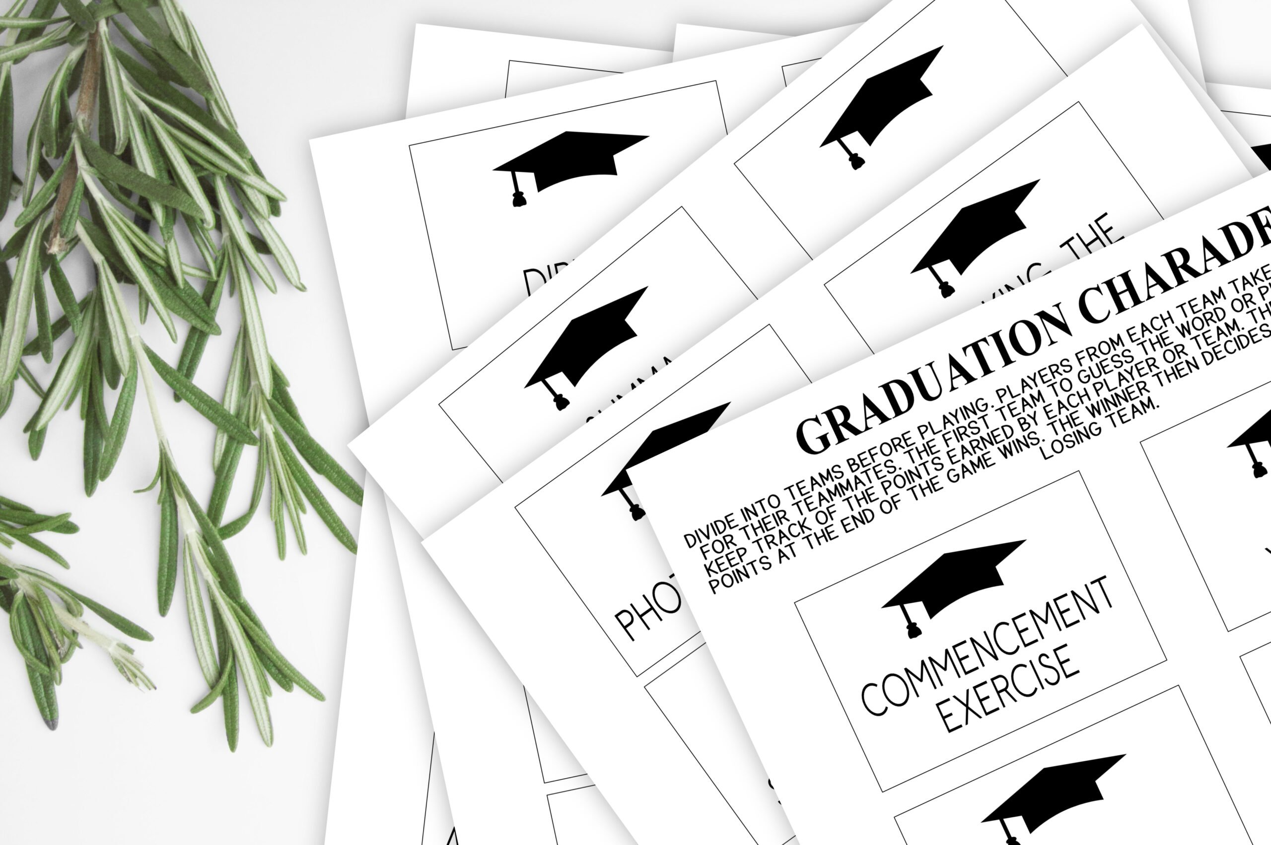 GAMES Graduation Charades Game Charades Graduation