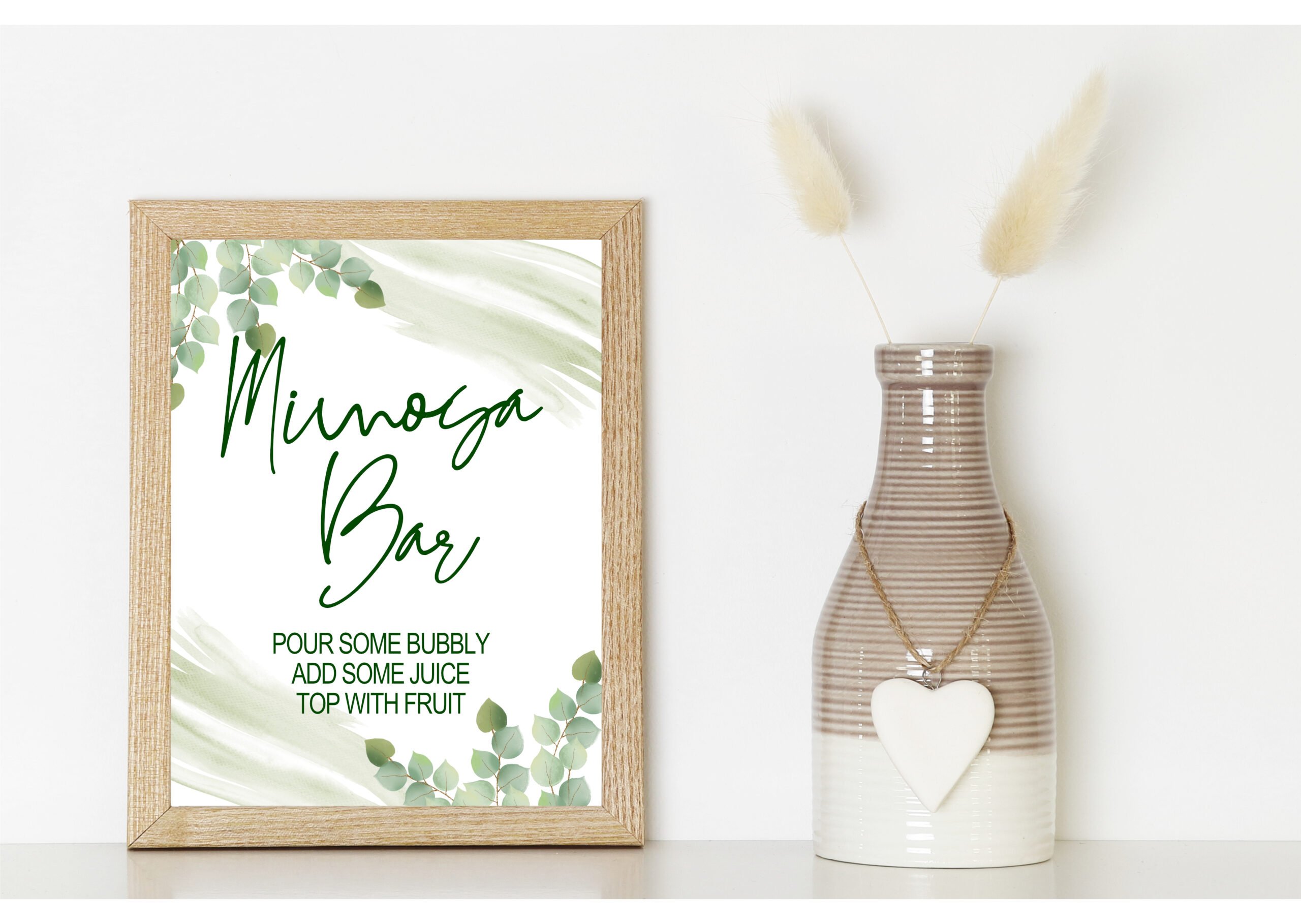 DECOR | SIGNS Greenery Bridal Shower Signs 8-1 Bundle Botanical