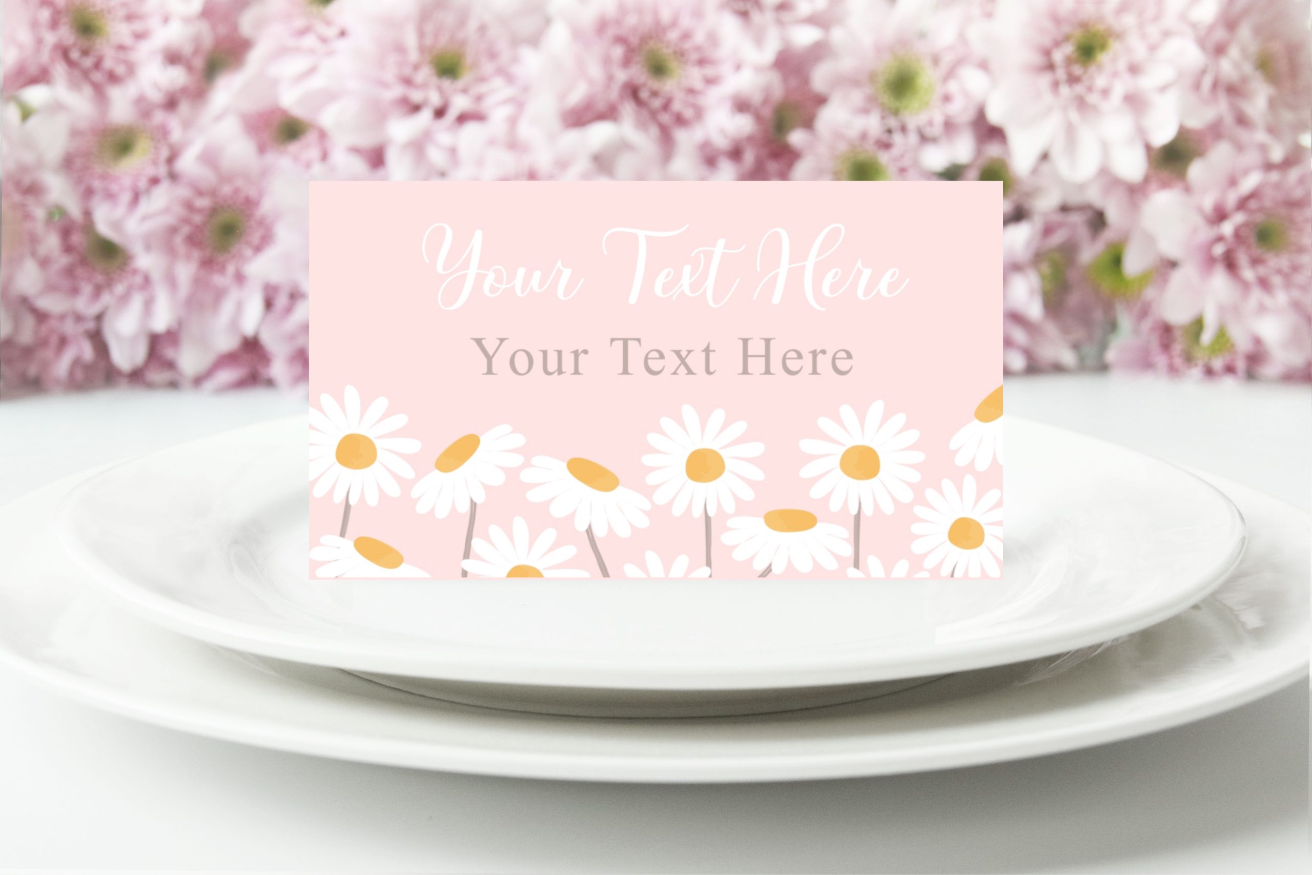 Food Label Editable Daisy Food Labels Food Card Table Tent Card Daisy Boho Girl Birthday Baby Shower Buffet Label Digital PRINTABLE Corjl Template Baby Shower Buffet Labels