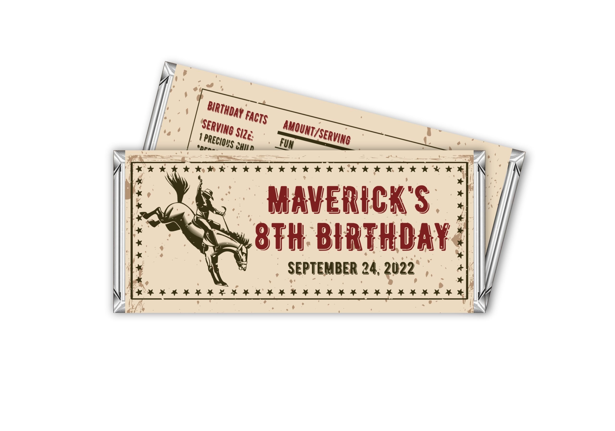 Candy Bar Wrapper Editable Rodeo Candy Bar Wrapper Label – Rustic Cowboy Birthday Party Favor – Corjl Template Chocolate Bar Wrapper Template