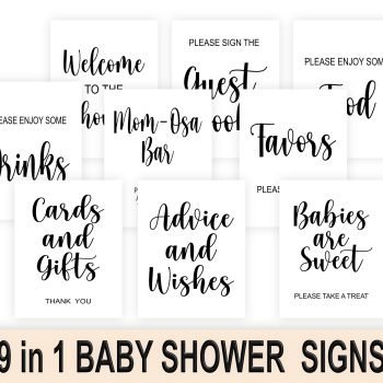 Baby Shower Signs